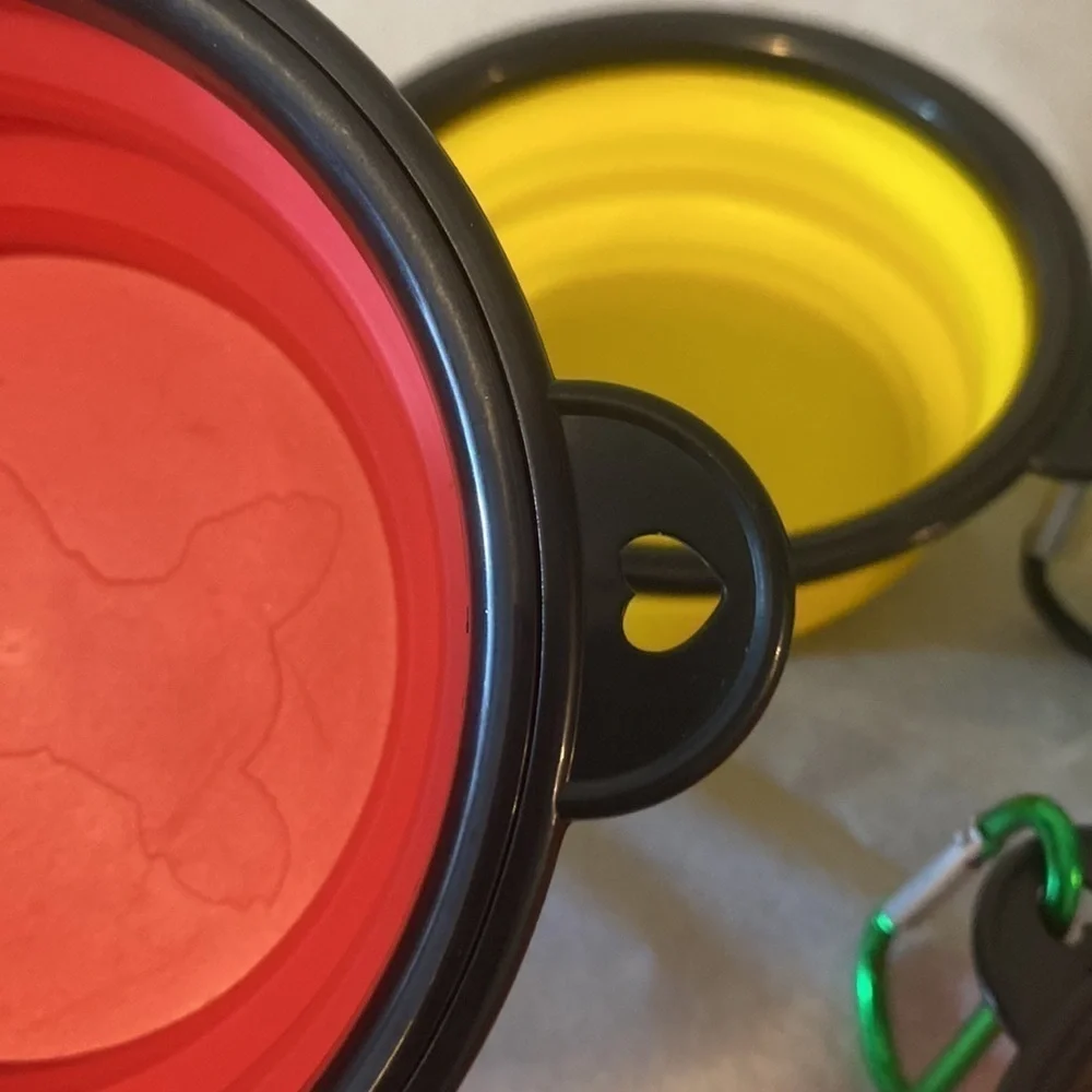 3/$20 Collapsible travel dog bowls